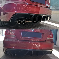 Performance Style Rear Diffuser For Bmw E82 E88 Rear Bumper Lip Splitter With Lamp 1 Series 120i 120d 125d 130i 135i 07-14 Mod