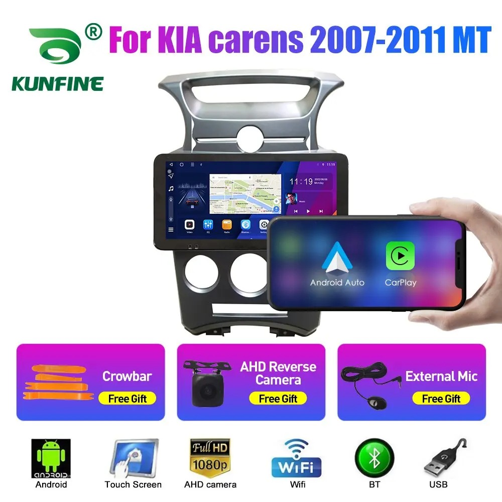 10.33 Inch Car Radio For KIA carens 2007-2011 MT 2Din Android Octa Core Car Stereo DVD GPS Navigation Player QLED Screen Carplay