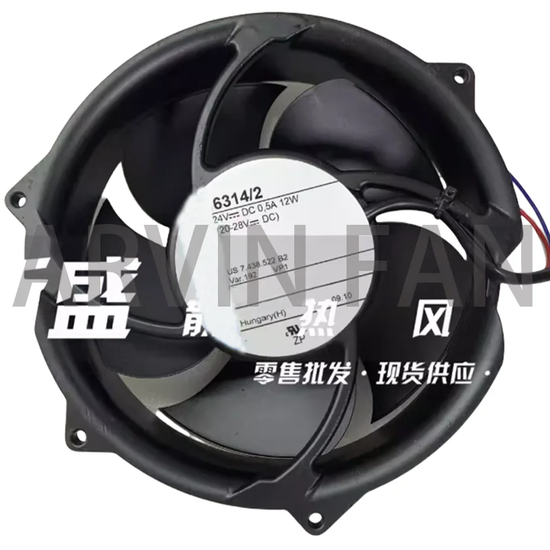 

Brand New 6314/2 24V 0.5A 12W 17CM/ cm Cooling Fan