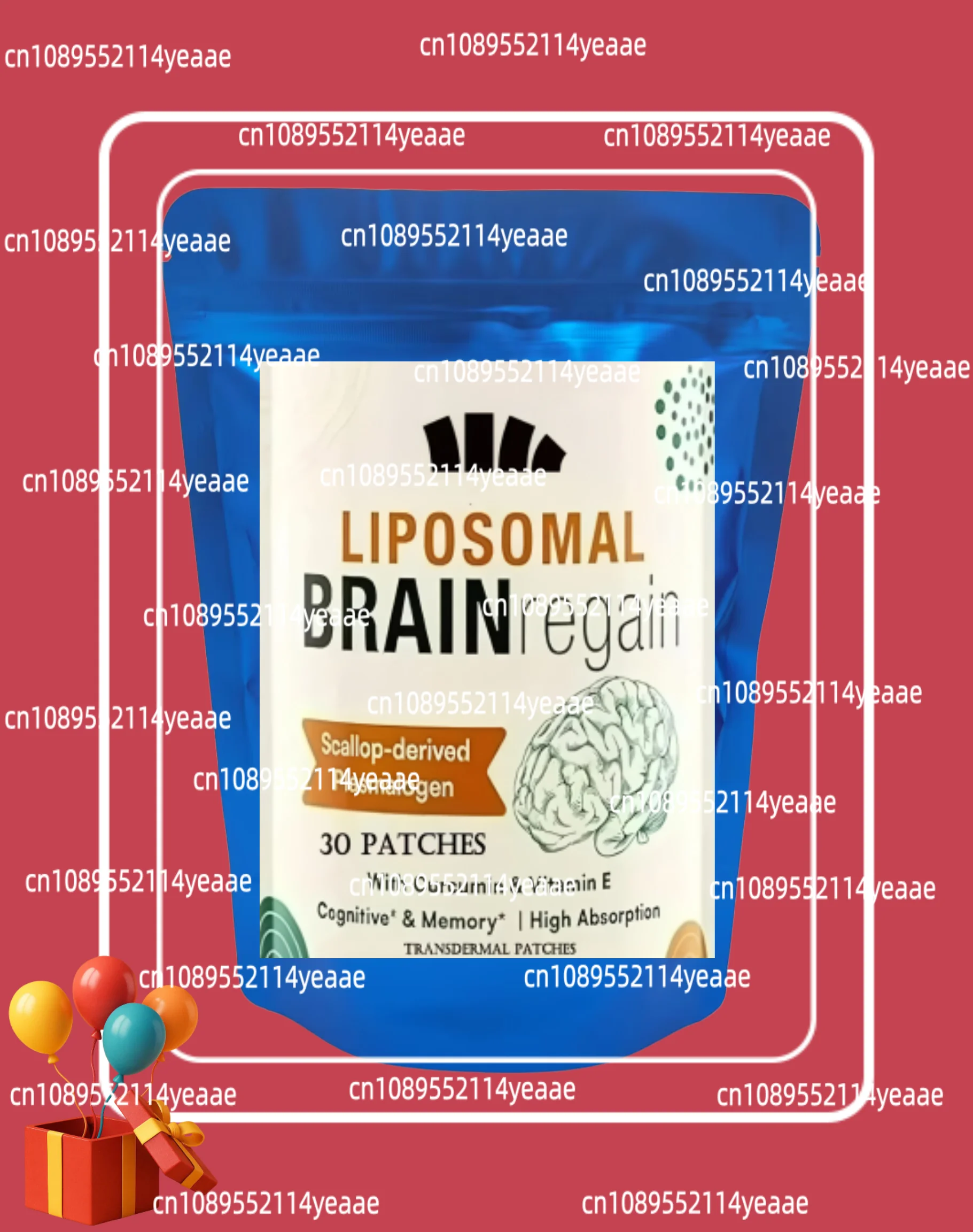 30 Patches Liposomal Brain For Memory And Focus Transdermal Patches- Memory, Focus & Aging Support