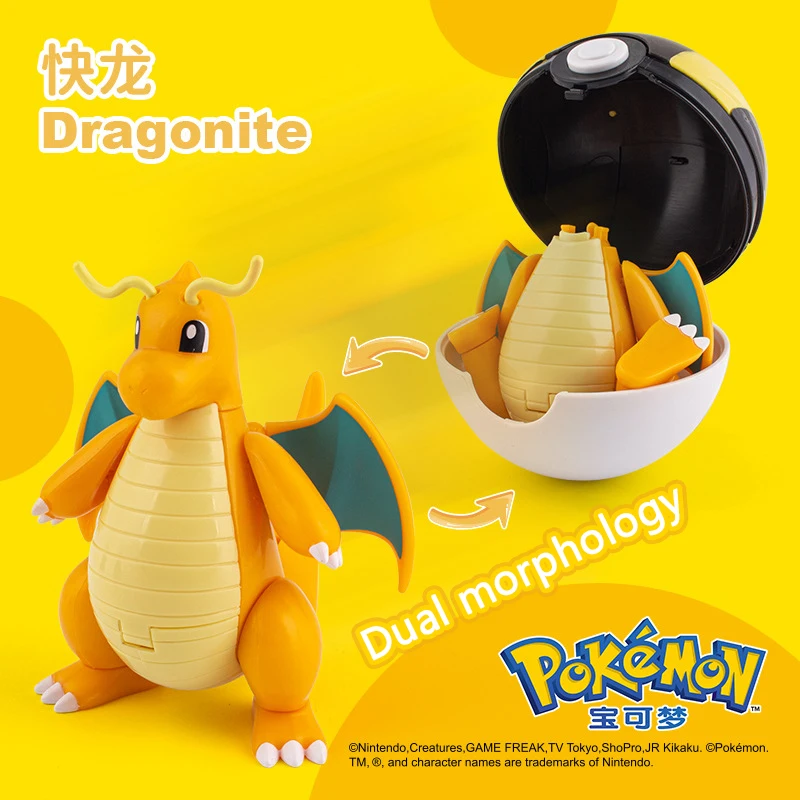 Pokemon Transform Poké Ball Pikachu Pokeball Charizard Bulbasaur Figuren Spielzeug Ornamente Mewtwo Gengar Modellpuppe Kindergeschenke – Detail 24