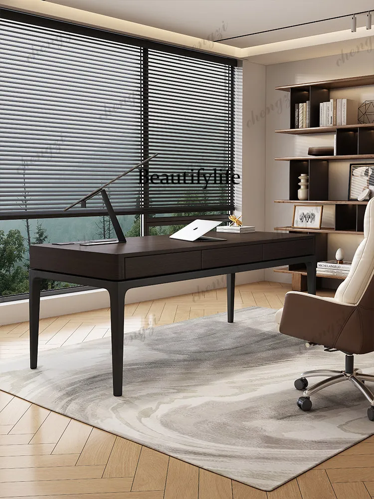 

Italian minimalist desk, home study, modern minimalist desk, advanced computer desk
