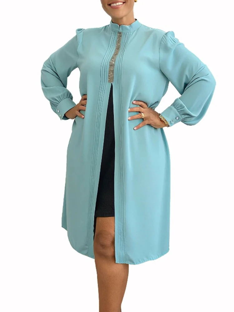 

Африканские платья для женщин, элегантное платье дашики 202, осенне-зимнее платье миди, женская традиционная африканская одежда Fairy Dreaes