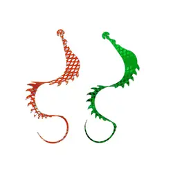 50PCS Fishing Lure Ribbon 15CM Silicone Thread Skirt Squid Octopus Rubber Jig Skirts Buzzbait Single Tailer DIY Lure Accessories