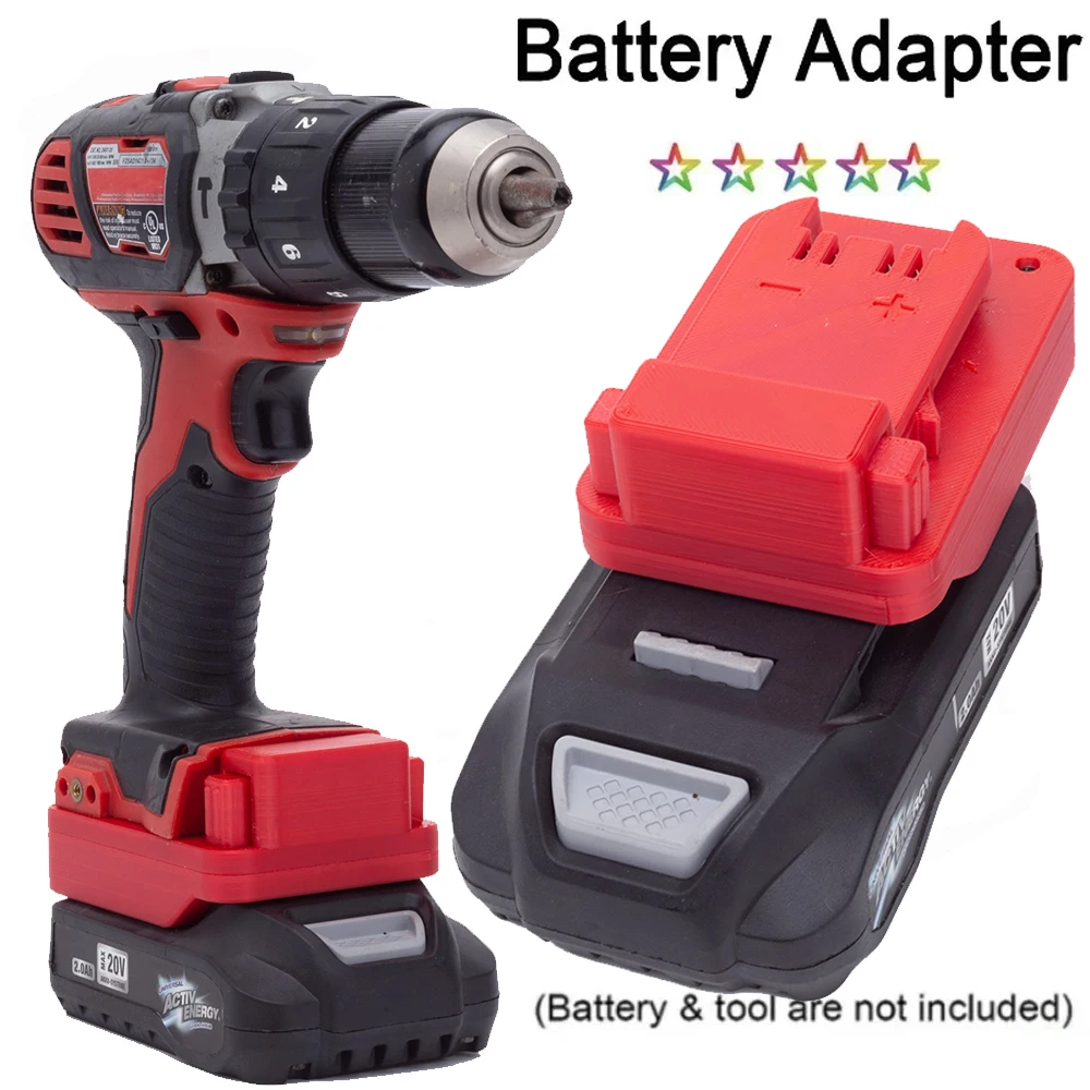 

For Aldi Ferrex Activ Energy 20V Lithium Battery Adapter To For Milwaukee 18V Power Drill Tools Converter (No battery)