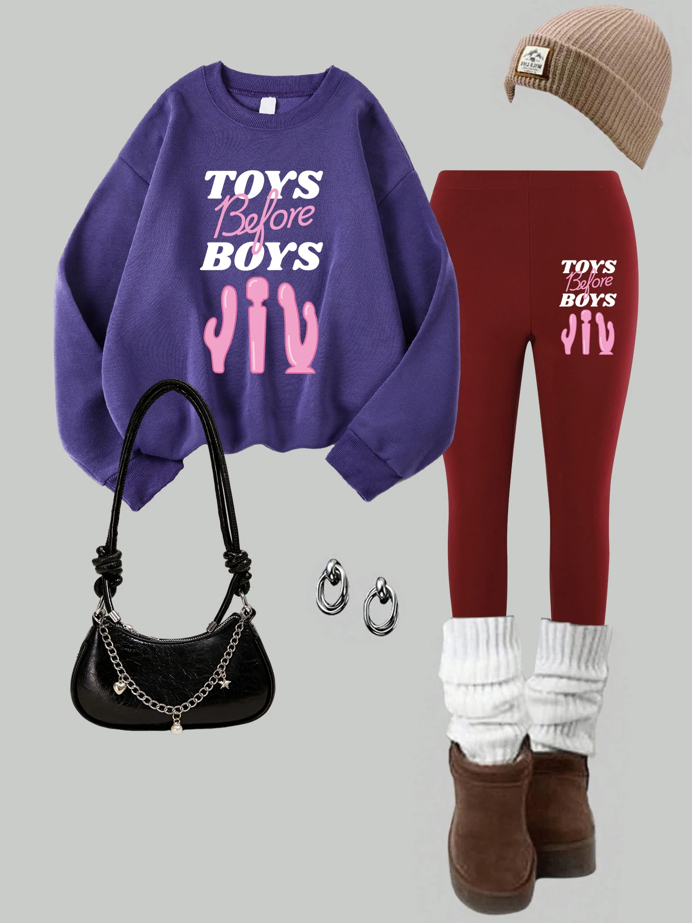 

2 Piece Women Barcelona Spain Best Destination Prints Sweatshirt Leggings Set Autumn Warm Fleece Hoodie Pants Street Clothes