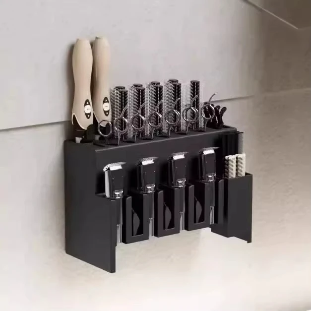 Haircut Tools Scissors Large Storage Box Display Stand Hairstylist Organizer Tools Storage Rack