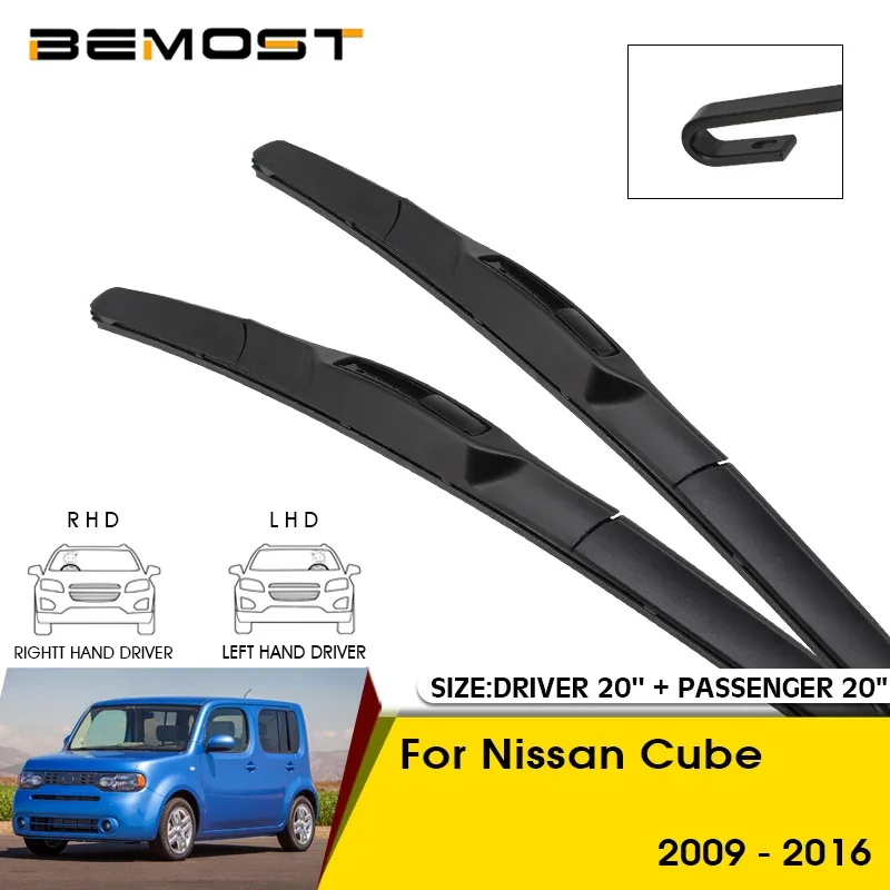 

Car Wiper Blades For Nissan Cube 2009-2016 Windshield Windscreen Front Window Blades 20"+20" Car Accessories