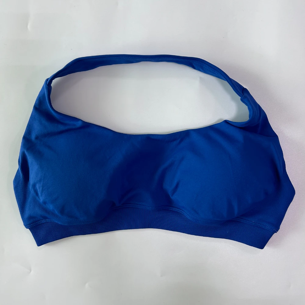 Damen Yoga-BH mit Neckholder und offenem Rücken, Fitness-Yoga-Top, Unterwäsche mit mittlerem Halt, Workout-Gym-Sport-Crop-Top – Detail 9