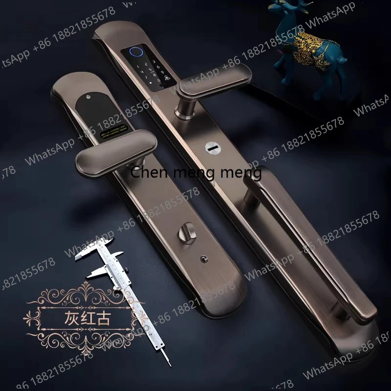 Villa fingerprint lock high-end retro smart door lock password anti-theft door lock entry