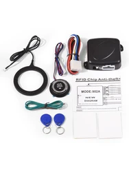 Sistema di allarme per auto Sistema di avvio con un clic Push per avviare l'accensione Kit pulsante di arresto con un clic Sistema di avvio senza chiave per auto DC12V