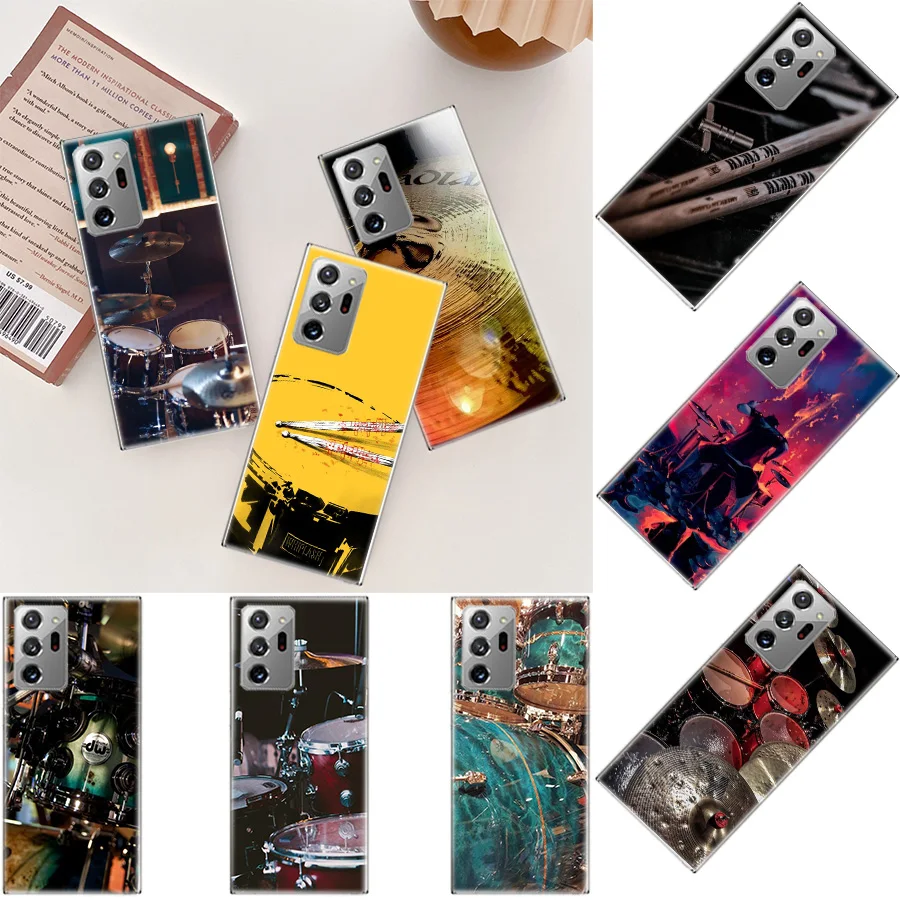 Musical Instrument Drum rock Phone Case For Galaxy Samsung A03 A03S A13 A23 A33 A53 A73 A54 A34 A24 A14 5G A04 A04S A9 A8 A7 A6