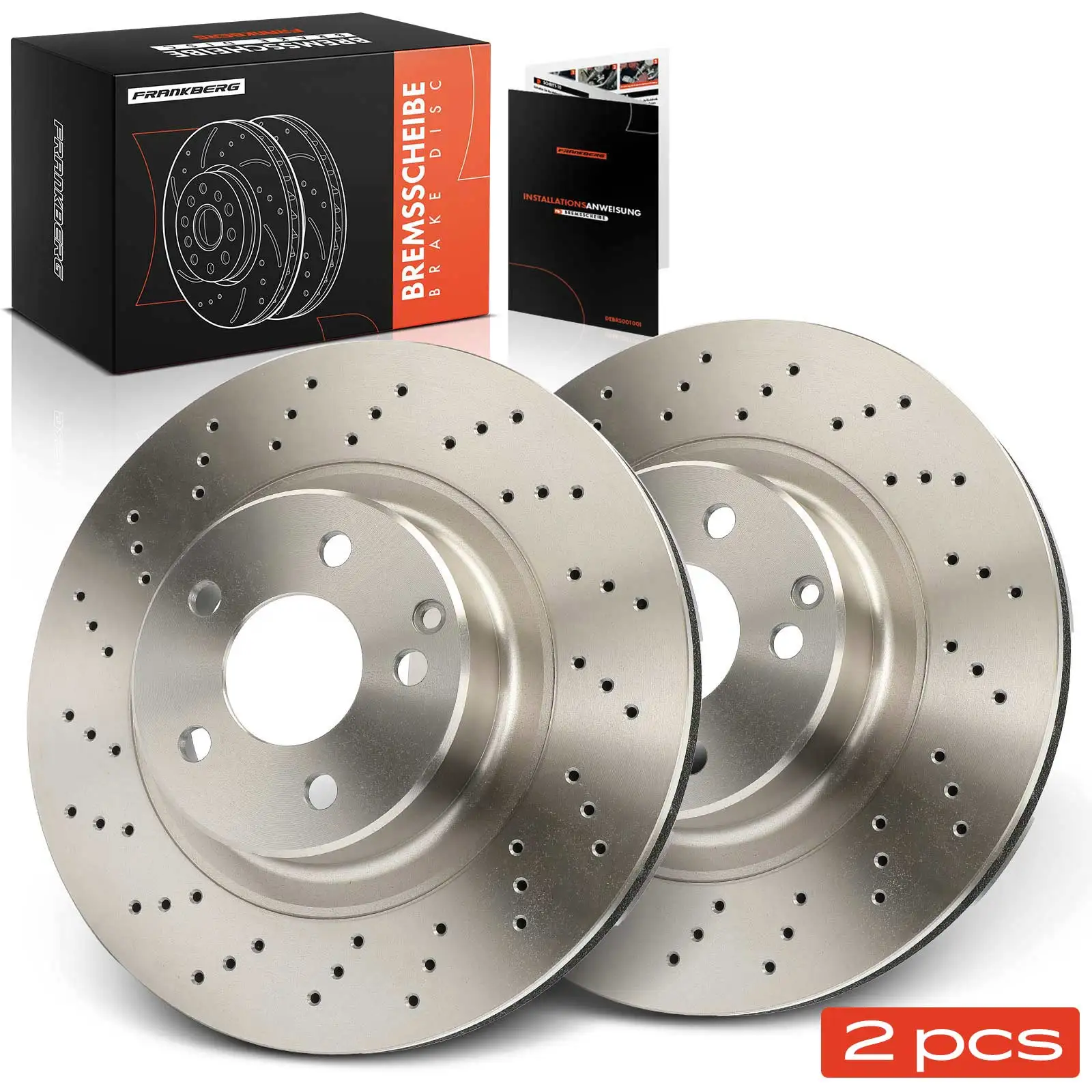 Frankberg 2x Remschijven Achteras Voor Mercedes-Benz C190 X290 R190 W205 A205 C205 S205 Bj Vanaf 2012 A2314230212 2314230212
