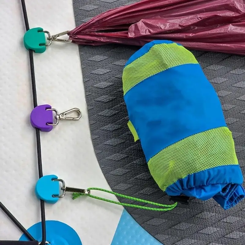 

Lightweight PVC Fastener In Bright Color Kayak Cord Hook For Convenient Setup And Portability Reliable Boats Securing M4YD