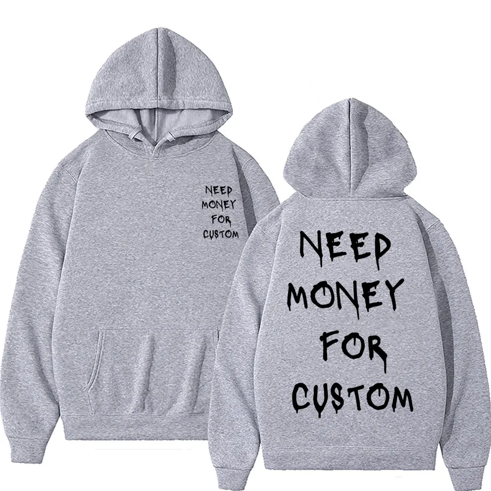 Oversized Unisex Novelty Funny Text Graphic Hoodie Loose Pullover Sweatshirt Humor‑Style Casual Street‑Wear Tops For Men Women