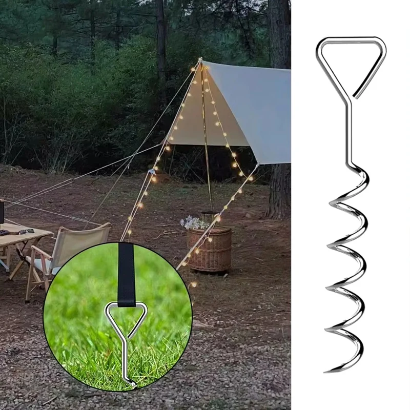 Trampoline Stakes,Corkscrew Shape Trampoline Anchor Kit Steel Spiral Stakes,Ground Stake For Trampolines Tents Swing