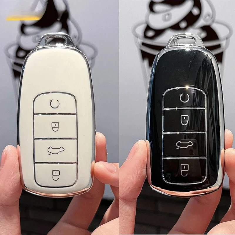 

Fashion TPU Car Key Case Cover for Chery Tiggo 8 Pro Tiggo 8plus New 5 Plus 7pro Omoda 5 Car Key Protector Shell Fob Accessories