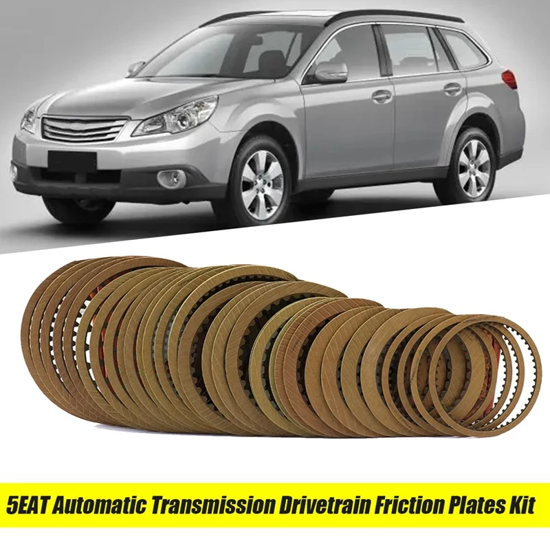 1Set/33Pcs Car 5EAT Automatic Transmission Drivetrain Friction Plates Kit For Subaru Legacy Outback Tribeca 2008-2014