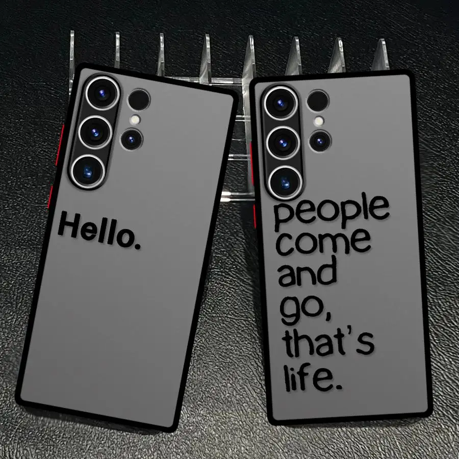 Trendy Text Funda Phone Cover Case for Samsung Galaxy S26 Note 20 10+ S21 S23 FE S25 Ultra S22 S20 S24 Plus