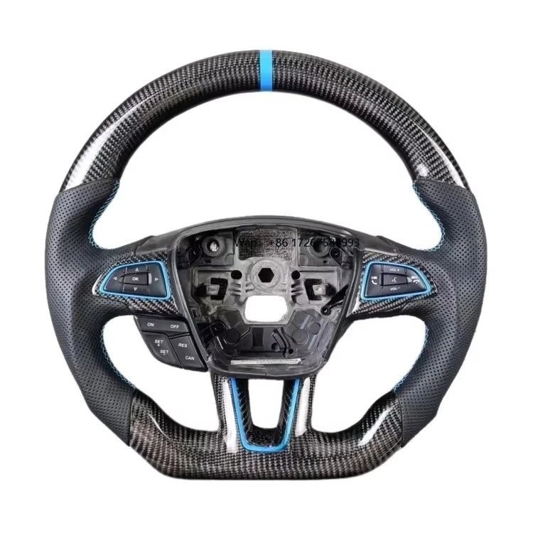 

For Focus MK3 Customized Real Carbon Fiber Steering Wheel