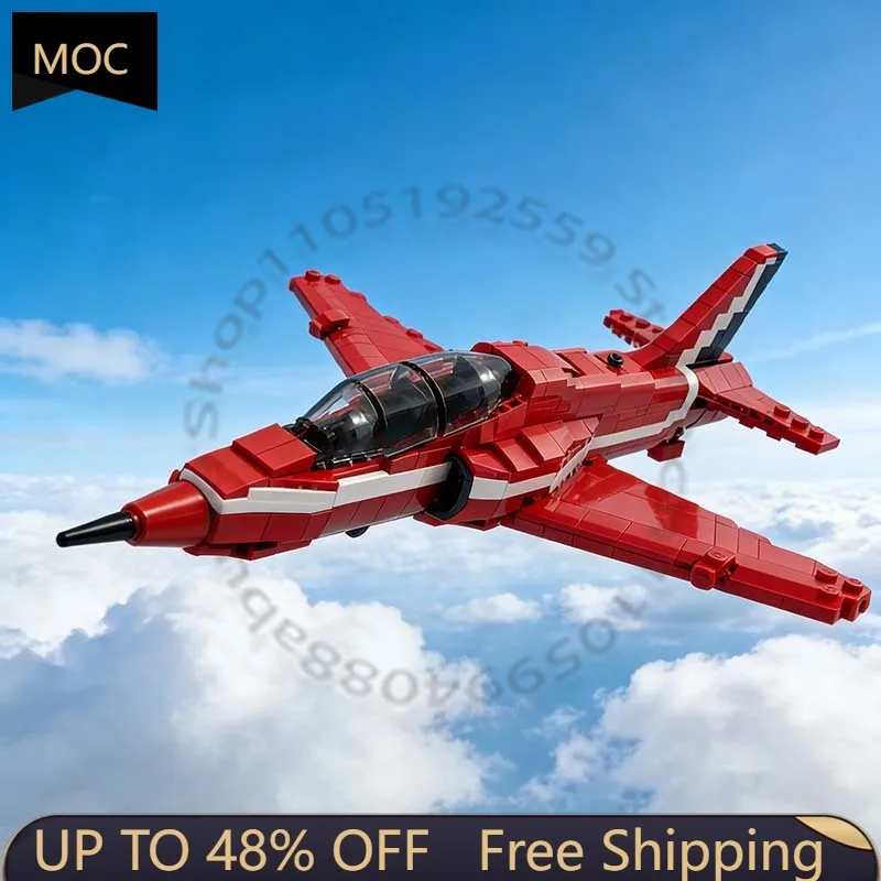 

576 PCS War series Hawk T1 "Red Arrows" MOC Customize Modular Building Block Simple Educational Popular DIY Toy Christmas Gift