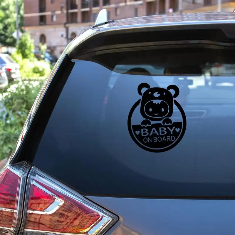 Baby On Board Decal For Cars Funny Car Sticker Waterproof Car Rear Window Sticker For Exterior Décor For Women And Men