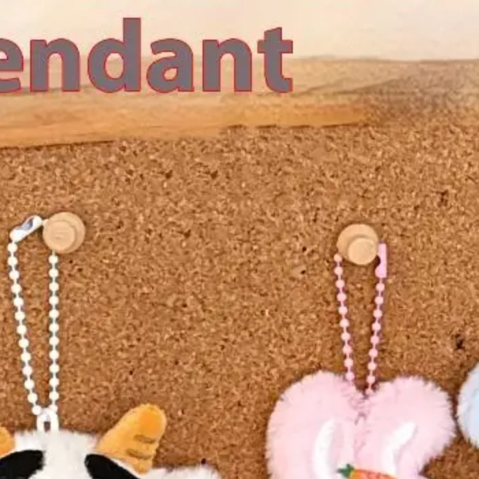 귀여운 만화 동물 플러시 장식 인형 펜던트 키체인 카와이 봉제 인형 장난감 백팩 펜던트 액세서리 선물