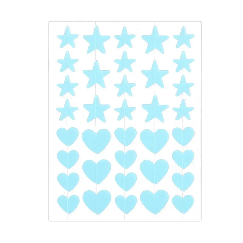 Star Heart Pimple Patch Acne Star Treatment Pimple Remover Tool Colorful Invisible Concealer Waterproof Facial Mask Skin Care