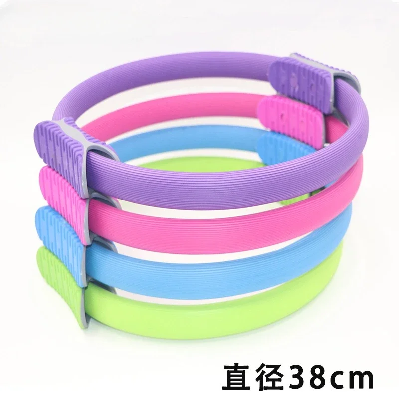 38cm Yoga Fitness Pilates Ring Women Girls Circle Magic Dual Exercise Home Gym Workout Sports Lose Weight Body Resistance 5color