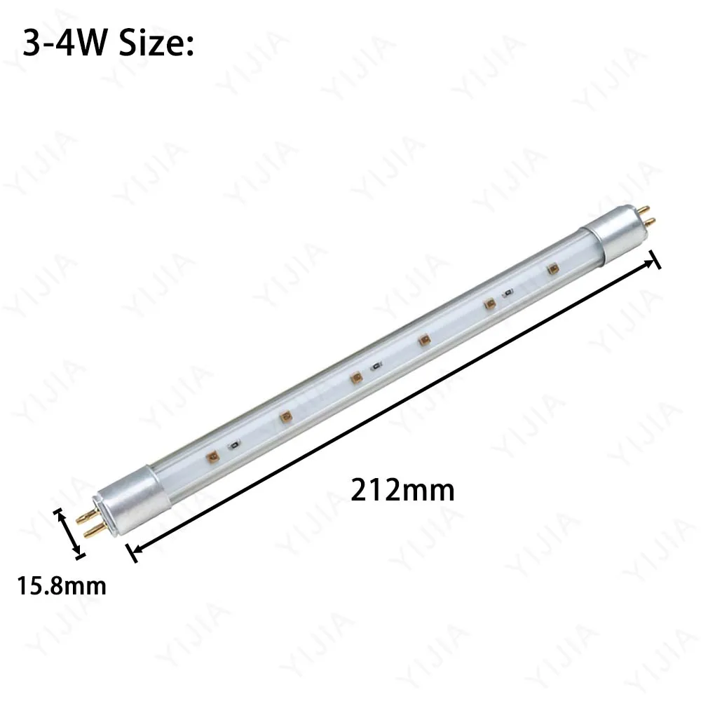 High Quality T5 Deep UV LED Ultraviolet Tube Lamps 270nm 280nm UVC with UVA 12V 24V For Purification Disinfection Sterilization