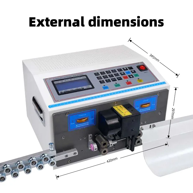 2025Latest Automatic Computer Wire Stripping Machine Peeling Skinning Cutting Cable Stripper 32-bit Intelligent Control System