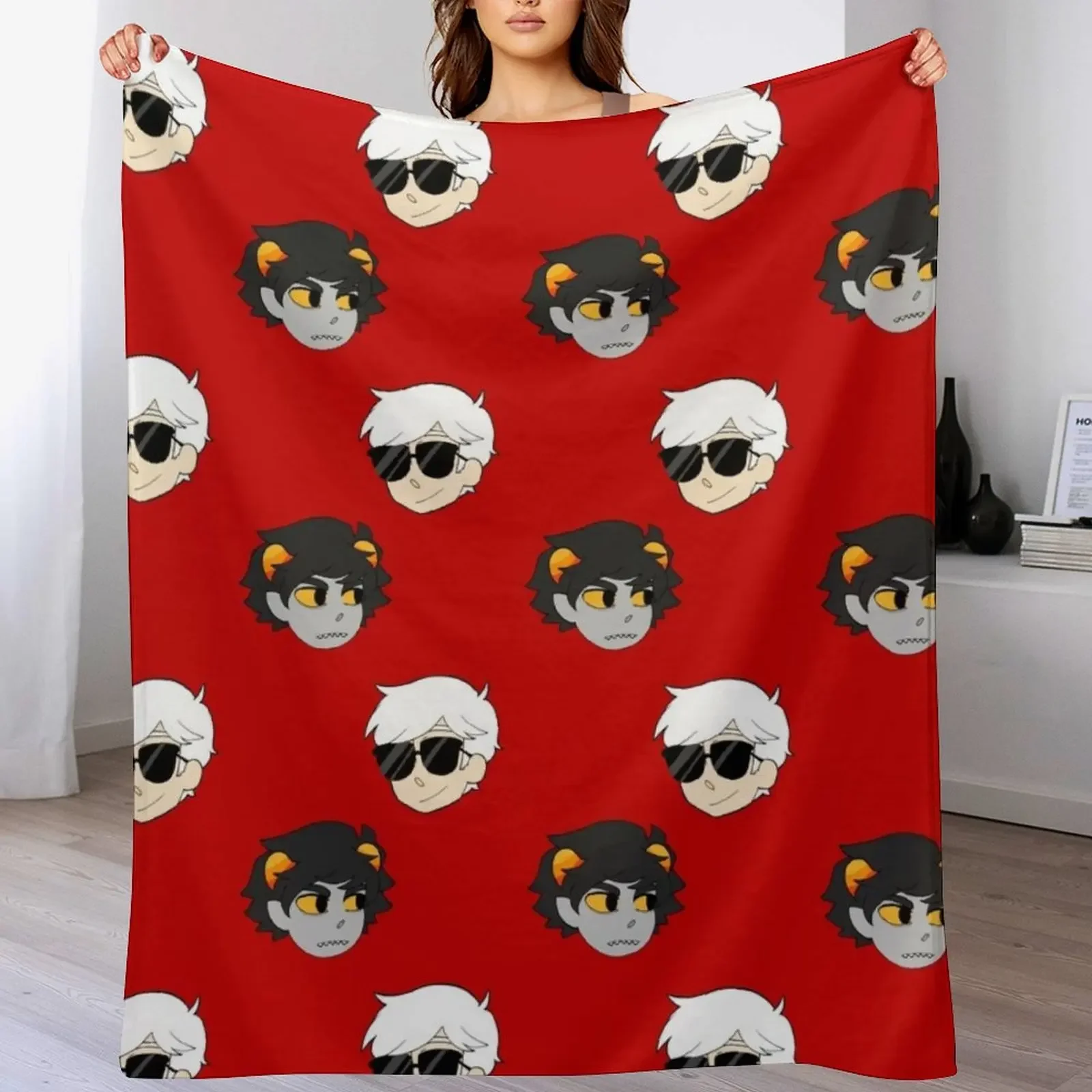 

Dave and Karkat Throw Blanket Hair Thins Bed linens heavy to sleep Blankets