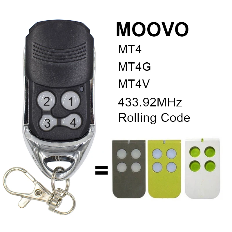 2PCS MHOUSE GTX4 Garage Remote Control For MHOUSE GTX4 TX3 TX4 GTX4C MT4 MT4V MT4G Gate Keyfob Transmitter 433.92MHz