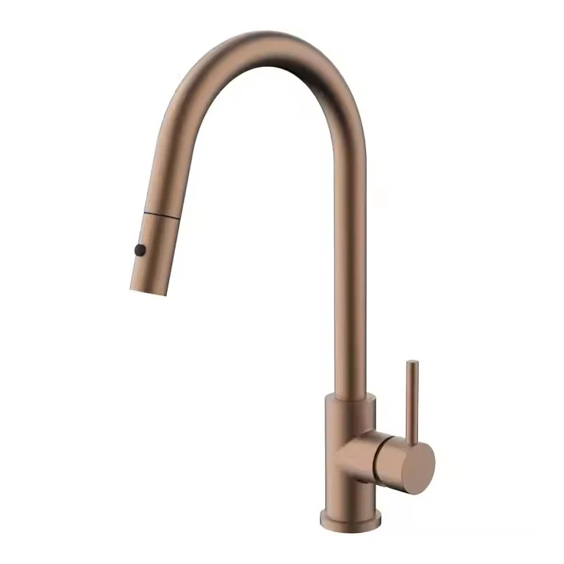 Watermark faucet Australian Brushed Rose Gold pull out kitchen mixer