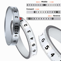 Self-Adhesive Measuring Tape Stainless Steel Workbench Ruler Adhesive Backed Tape Measure Metric Scale Rust-Proof Durable Ruler