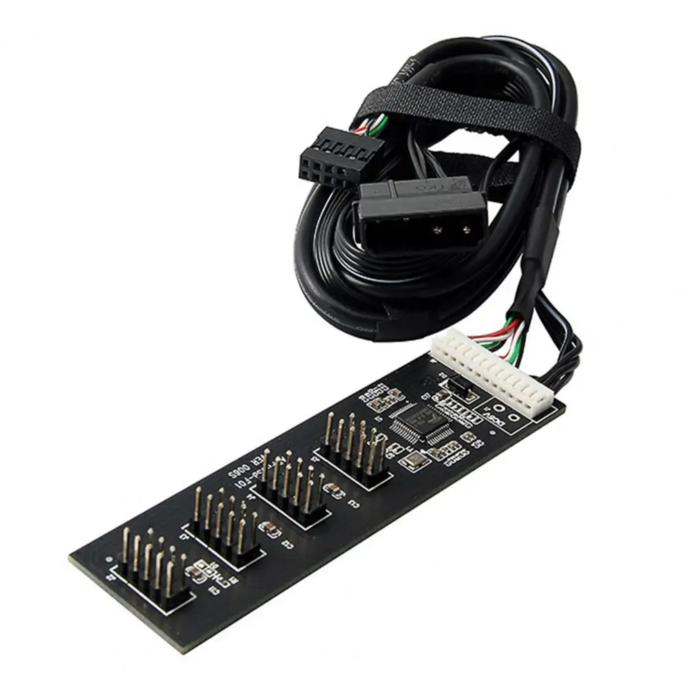 Usb Connector Splitter Universal 9-pin Usb Adapter High-speed Usb 2.0 Hub Adapter with 9-pin Connector Splitter for Motherboard