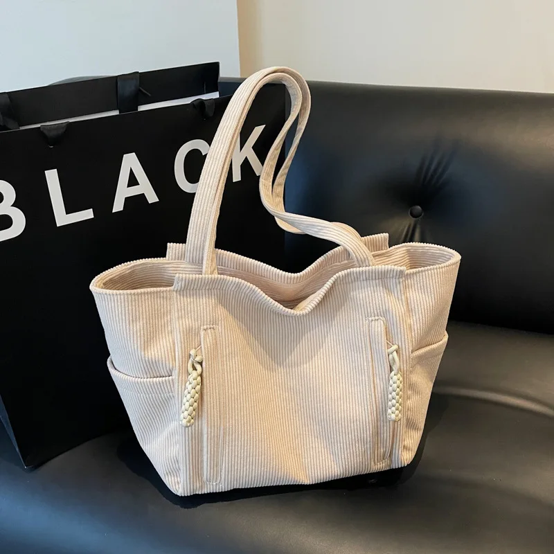 

Korean Style Large Capacity Tote Bag for Women New Simple Designer Luxury Bag Trendy Crossbody Shoulder Bag for College Students