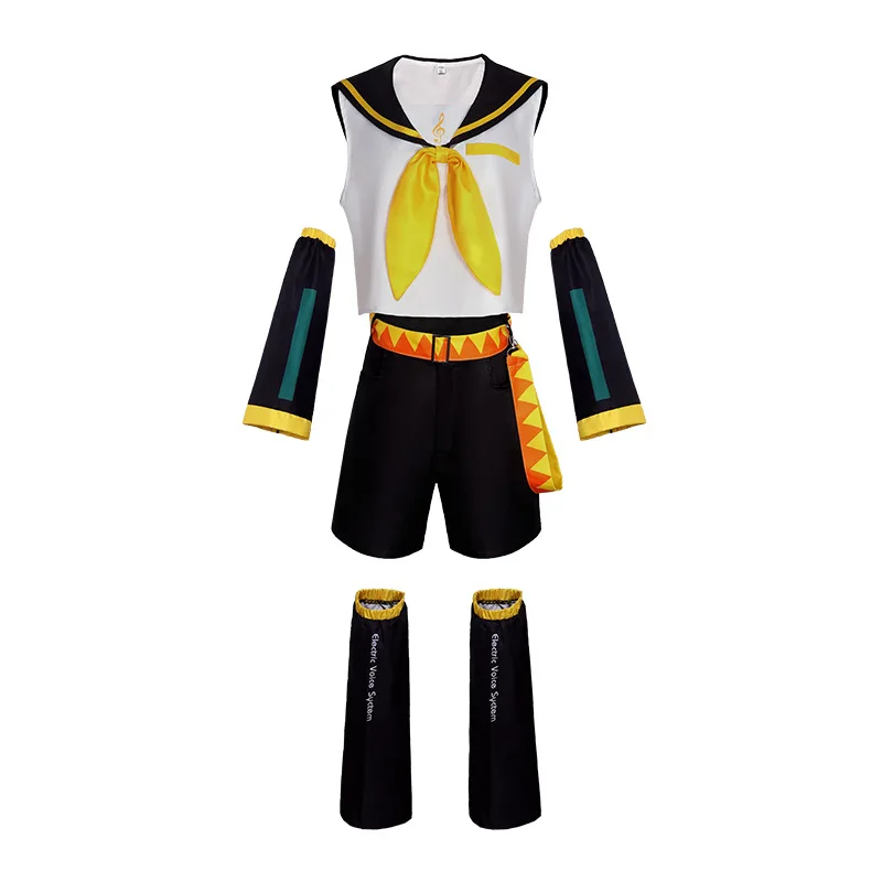 أزياء أنيمي رين لين التأثيرية بحار كاغامين JK زي حفلة الهالوين شعر مستعار أصفر لعيد الميلاد ملابس كوميك كون مجموعة كاملة