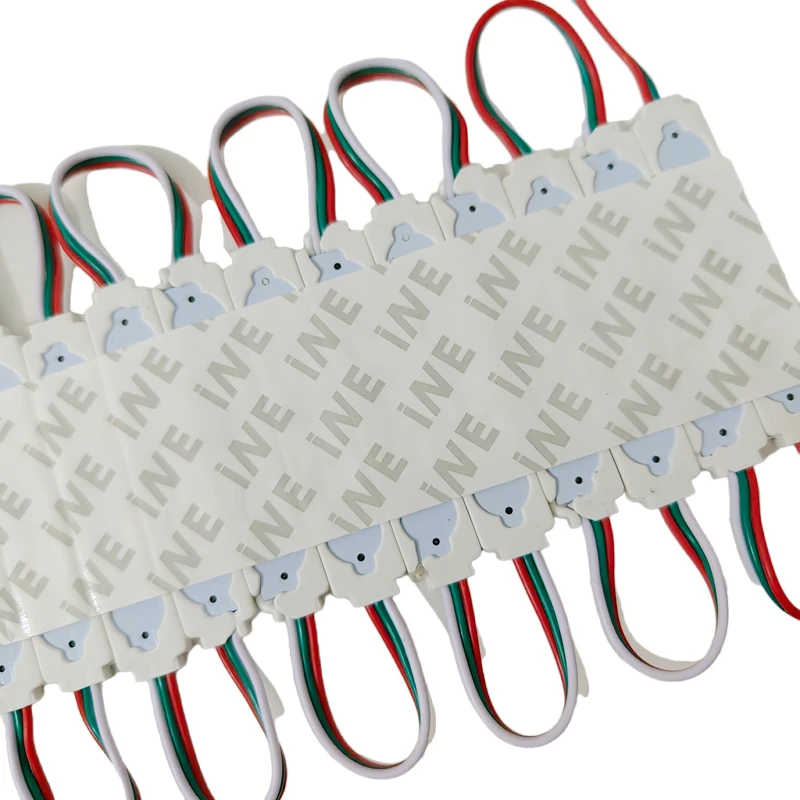 20 piezas WS2811 módulo LED a todo color DC12V módulo de luz Led programable RGB inteligente + módulo IC impermeable IP65 luz LED de escaparate