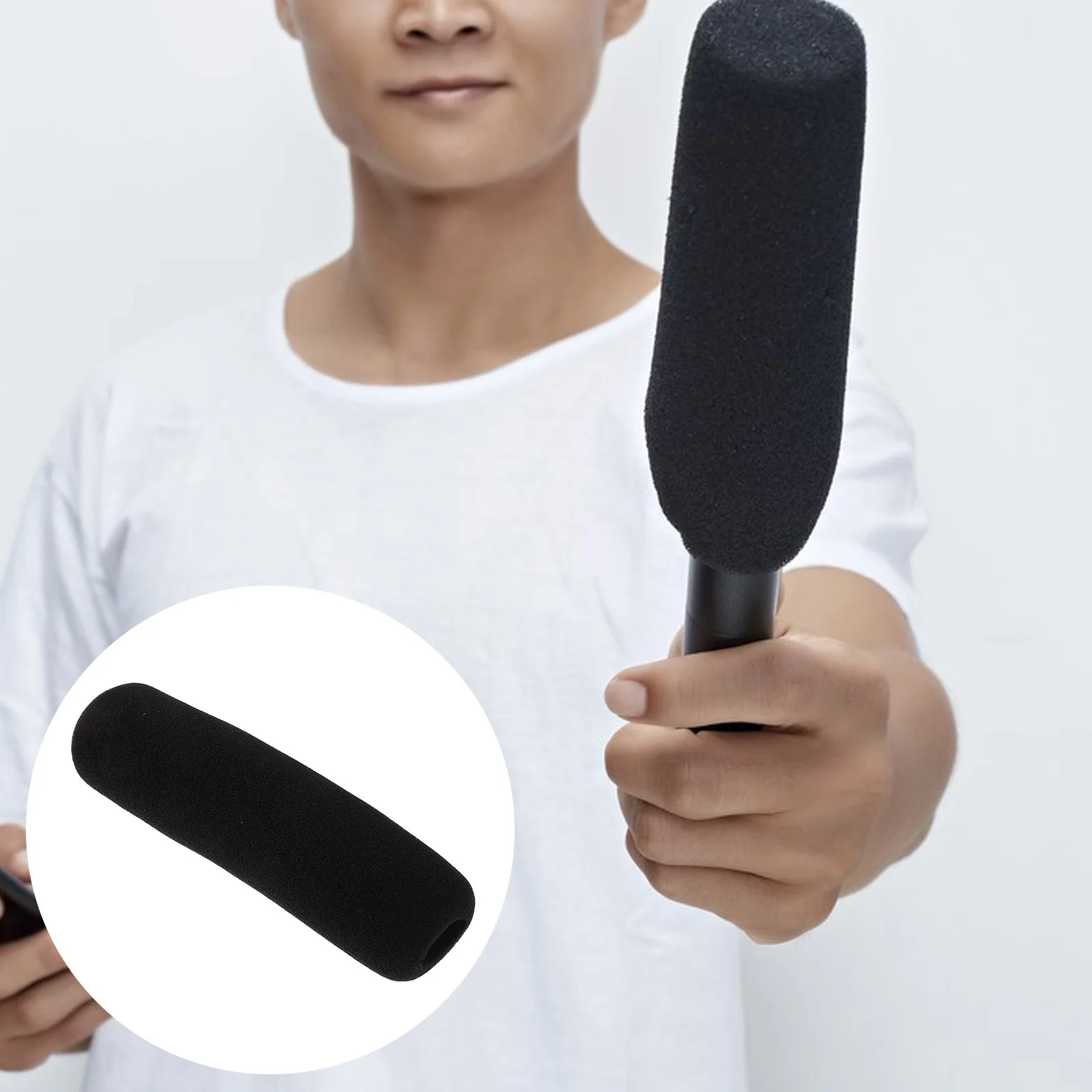 

Reliable Thickened Sponge Microphone Cover S Windproof Design for Interviews Recordings Mic Protector Stage Conference Accessory