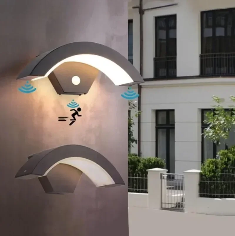 

Intelligent Induction Wall Lamp Garden Corridor Light Modern IP65 Waterproof Room Decor Retro G9 Aluminum Lighting Fixture