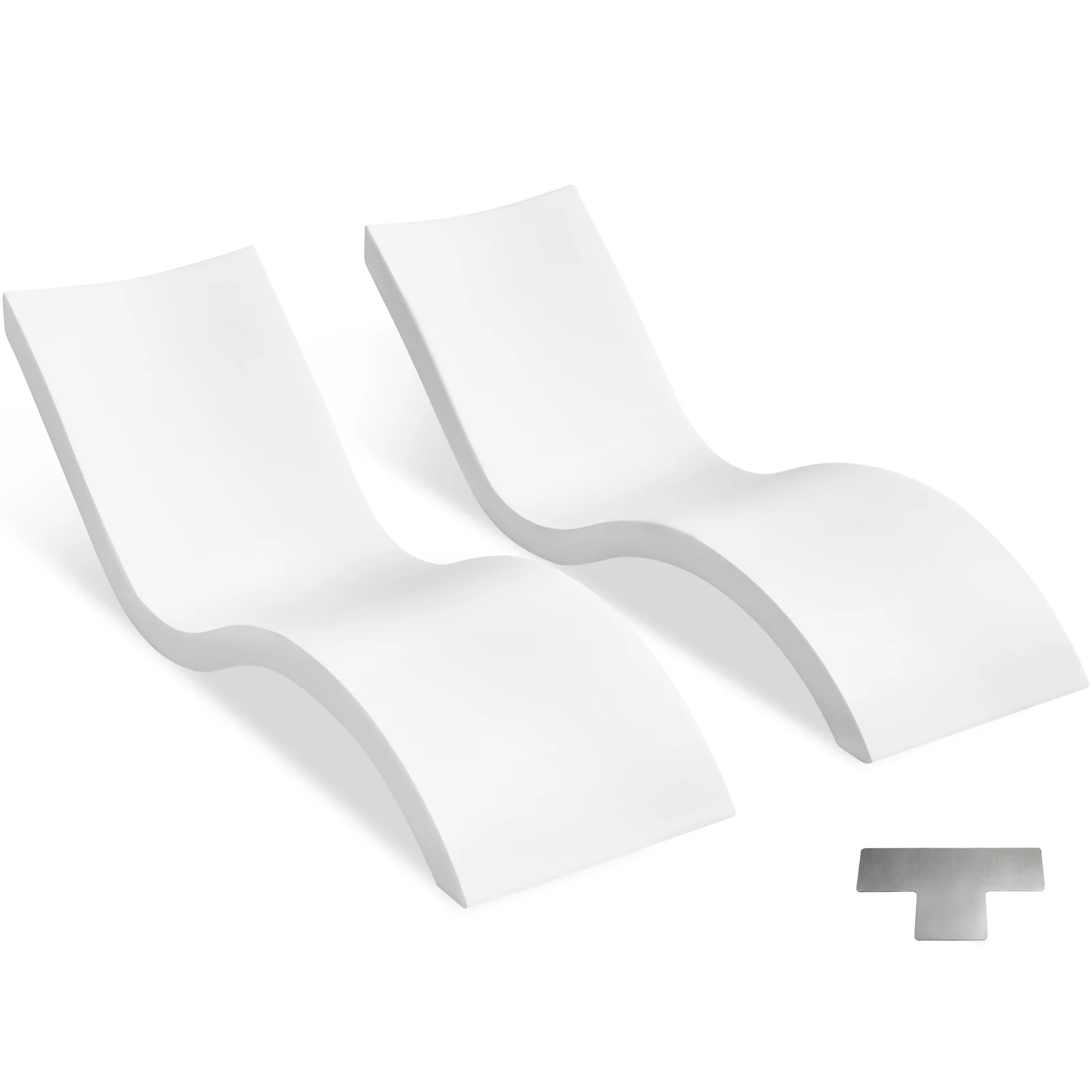 SucceBuy in-Pool Lounge Chairs for Water Depths up to 5