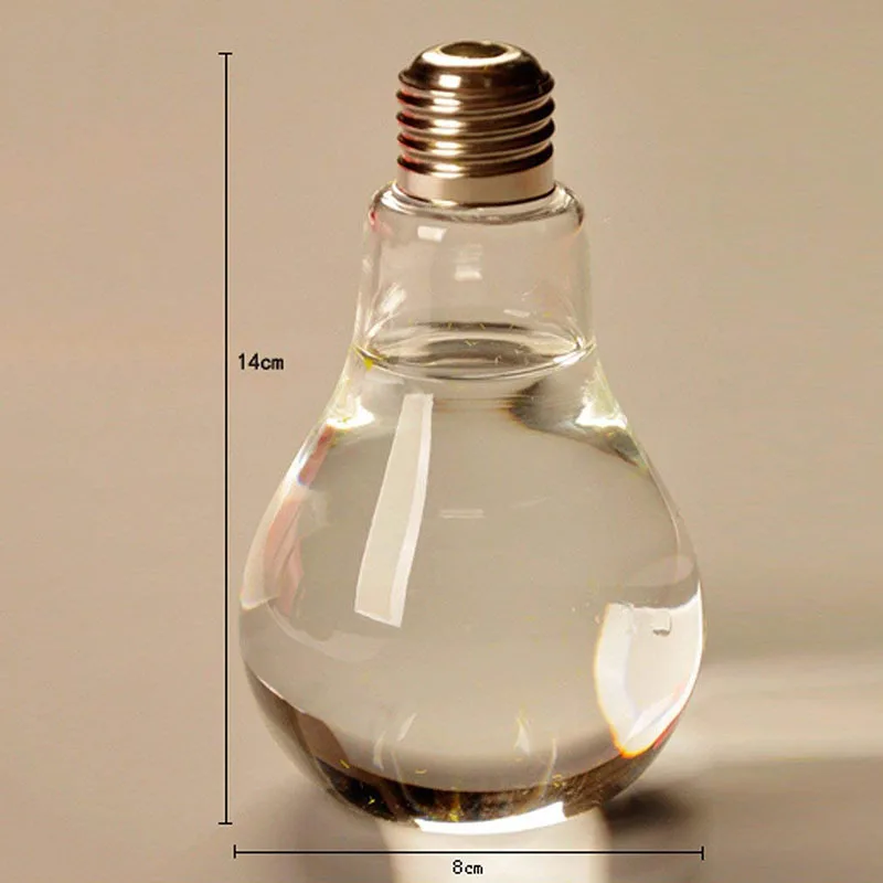 Transparent Glass Bulb Shape Table Vase For Plants Flowers Home Garden Wedding Decoration