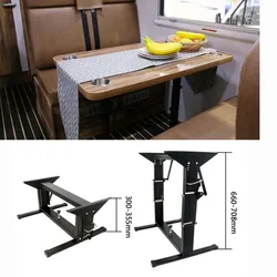 Ajustável RV Folding Table Leg, Camping Carrying, conveniente ferro dedicado, mesa dupla Stand, suporte modificado