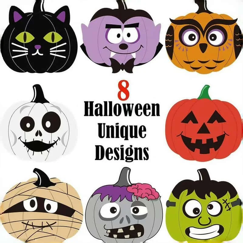 500PCS Trendy Halloween Stickers, Kawaii Cartoon Pumpkin Cat Monster Decals, Self-Adhesive Funny Party Decor Gift Labels image 2