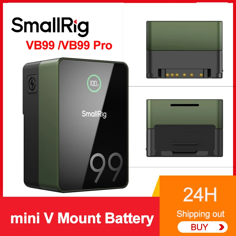 Smallrig VB99 VB99 Pro Mini V Mount Battery Lightweight USB-C PD Fast Charging V-mount Batteries For Camera/Monitor/Video Light