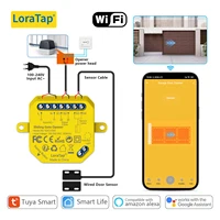 Controlador de abridor de puerta corredera Tuya Smart Life, interruptor de contacto seco, protección de seguridad para el hogar, alerta temprana, Google Alexa