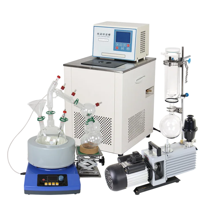 Small Essential Oil Distiller High Vacuum Steam Laboratory Glass Short Path Distillation Equipment
