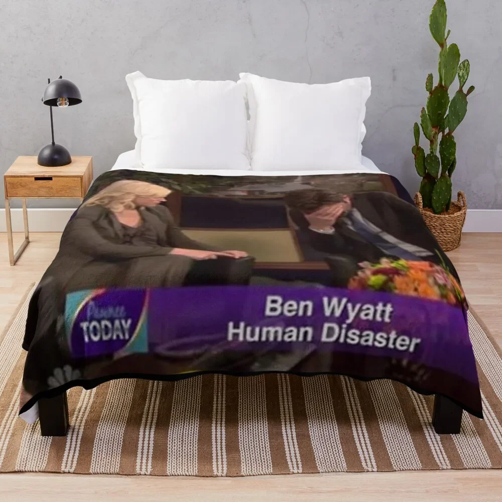 Ben Wyatt - Human Disaster Throw Blanket for babies warm for winter Blankets