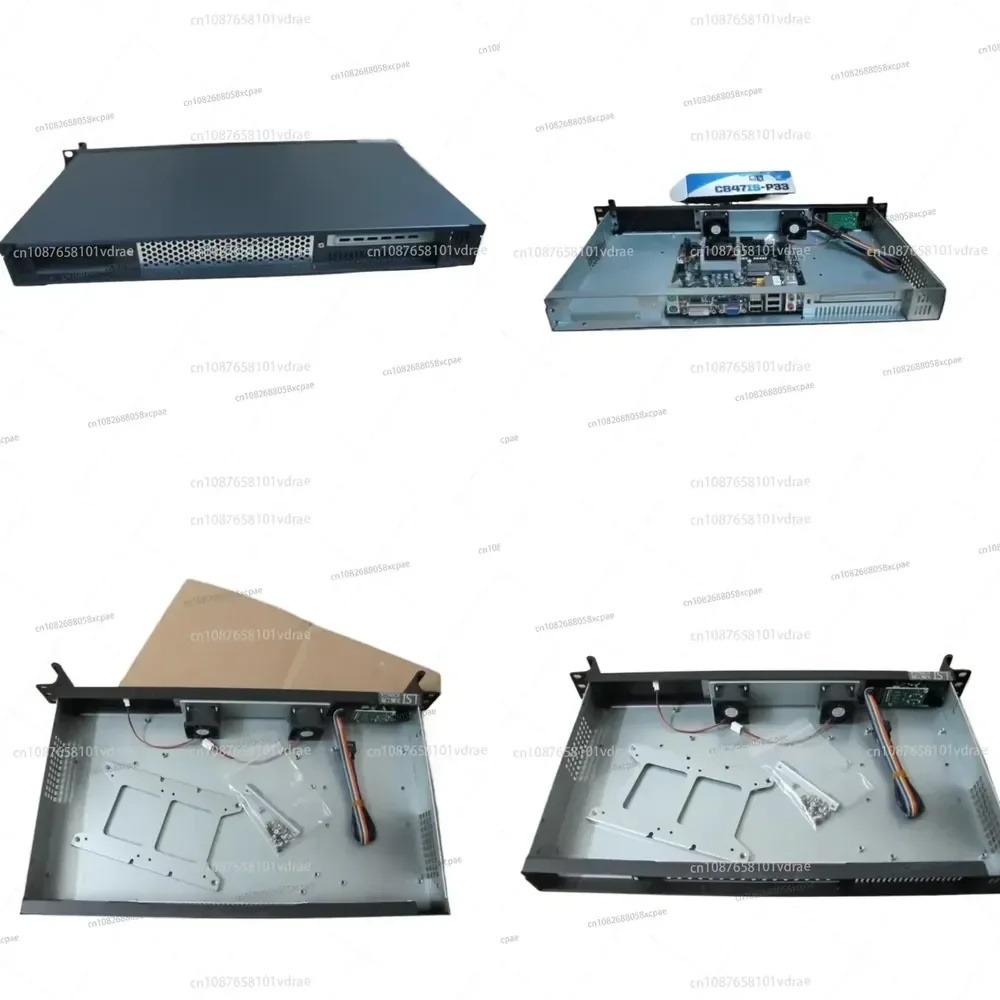 1U Chassis + Power Supply Bundle 1U Short Chassis 250mm Depth Aluminum Panel Firewall Chassis